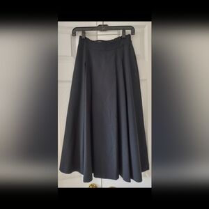 Talbots Elegant Black A-Line Wool Skirt, P6, NWT